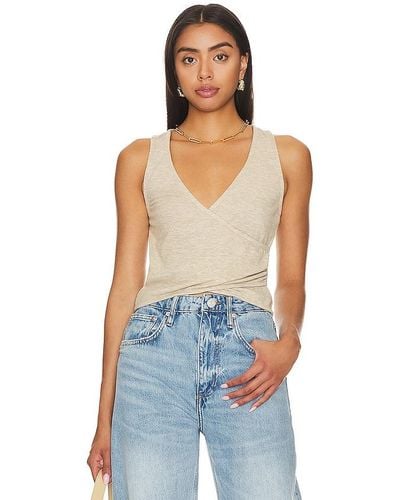 Lovers + Friends Sally Wrap Top - Blue