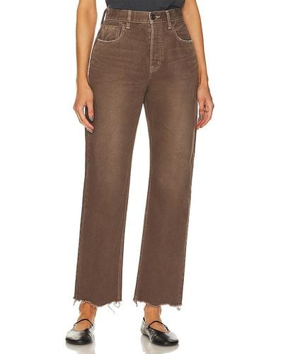 Moussy Emery Wide Straight - Brown