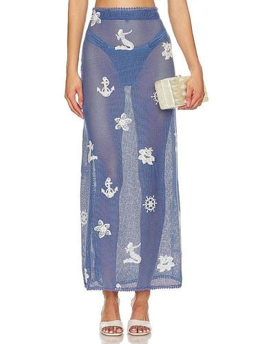 Agua Bendita Cyprus Skirt - Blue