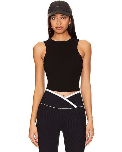 Year Of Ours Racer crop top - Negro