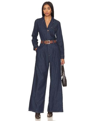 Free People The Franklin Tailored One Piece In Rinse - Blue