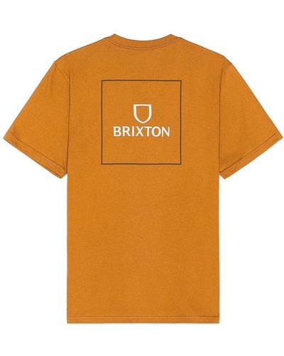 Brixton Tシャツ - オレンジ