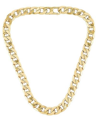 BaubleBar Large Michel Curb Chain Necklace - Metallic