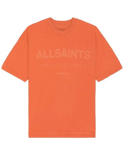 AllSaints Laser Tシャツ - オレンジ