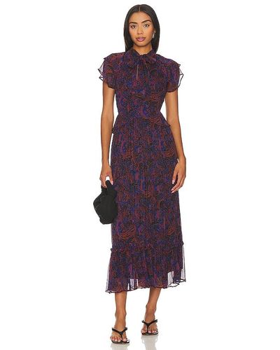 Cleobella Nicolette Midi Dress - Purple