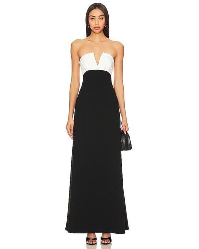 Lovers + Friends Anais Strapless Gown - Black