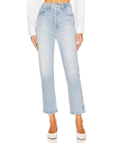 Mother JEANS THE TIPPY TOP - Blau