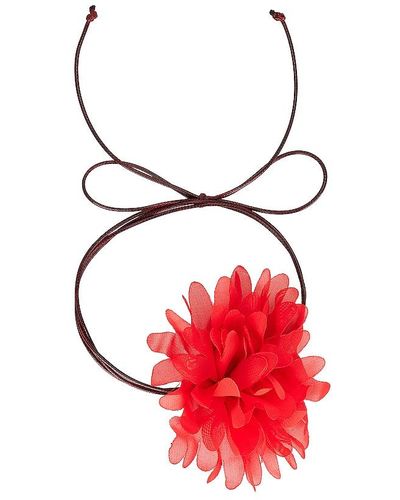 petit moments Lolita Flower Necklace - Red