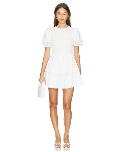 For Love & Lemons Sandy Mini Dress - White