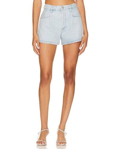 Citizens of Humanity Franca Pleated Baggy Short - Blue