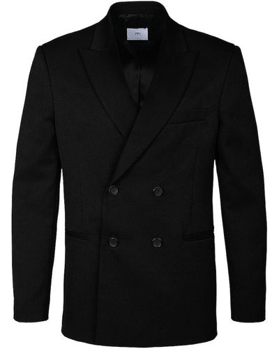 RTA Double Breasted Suit Blazer - ブラック