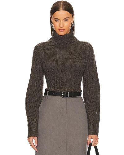 L'academie Janine Turtleneck Sweater - Gray