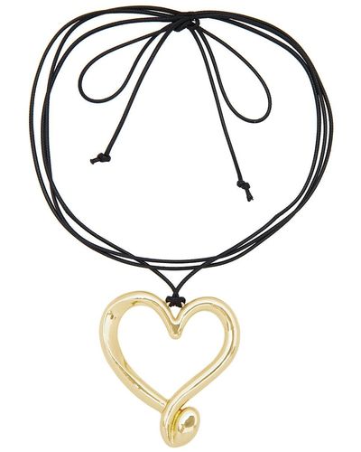 petit moments Heart Corded Necklace - ホワイト