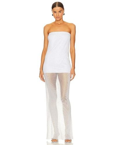 Santa Brands Maxi Dress With Open Shoulders - White