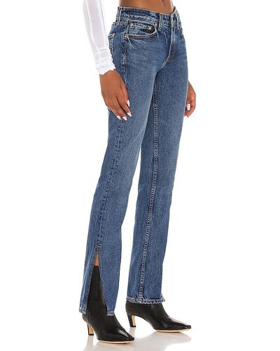 GRLFRND Jeans corte bota hailey - Azul