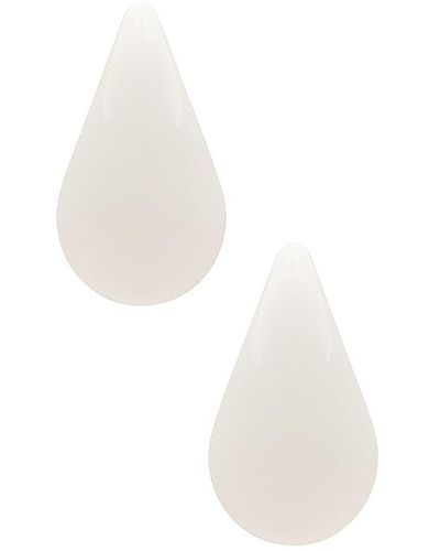 8 Other Reasons Droplet Earring - White