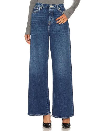 7 For All Mankind Zoey High Waist Wide Leg - Blue