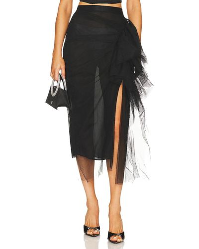 Nbd Mirella Midi Skirt - ブラック