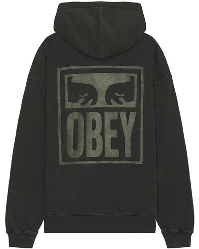 Obey パーカー - ブラック