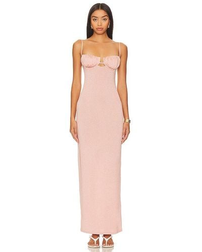 Montce Petal Long Dress - Pink