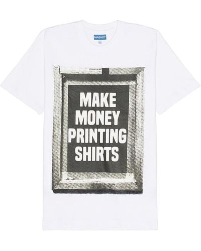 Market Tシャツ - ホワイト