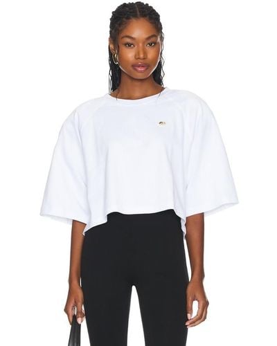 Fiorucci Cropped Padded T-shirt - White