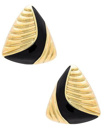 Amber Sceats Triangle Earrings - Metallic