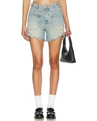 Free People Déficit high roller - Azul