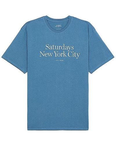 Saturdays NYC SHIRT - Blau