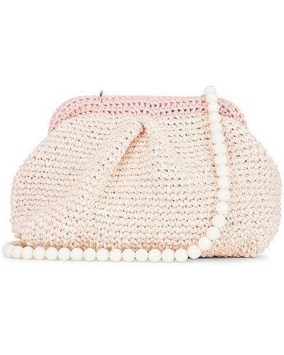 MY BEACHY SIDE Crochet Two Tone Clutch - Pink