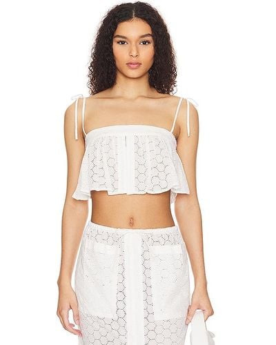 Lovers + Friends Fiona Top - White