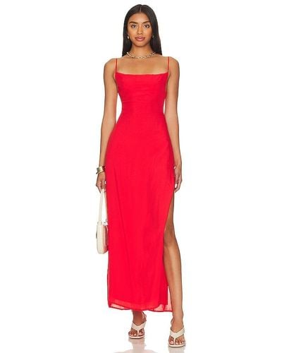 Indah Zera Maxi Dress - Red