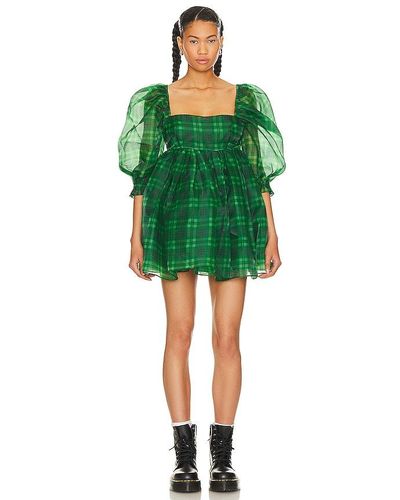 Selkie The Puff Dress - Green