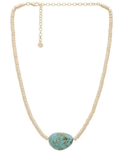 Ettika Liquid Gold And Turquoise Necklace - Multicolour