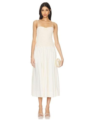 LPA Stacci Midi Dress - White
