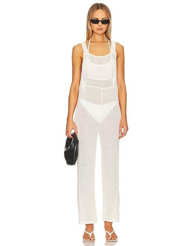 WeWoreWhat Crochet Overall - White