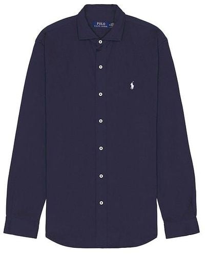 Polo Ralph Lauren Knit Sport Shirt - Blue