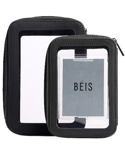 BEIS The Inflight Cosmetic Case Set - Black