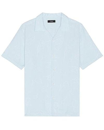 Theory Irving Short Sleeve Shirt - Blue