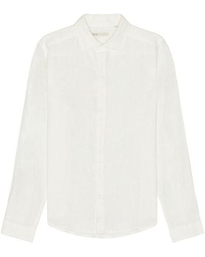 Onia Linen Slim Fit Shirt - White
