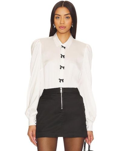 Generation Love Arly Bow Blouse - Blanc