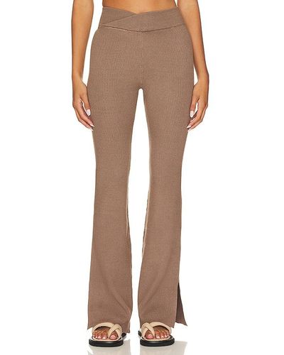 Chaser Brand Party Flare Pant - Brown