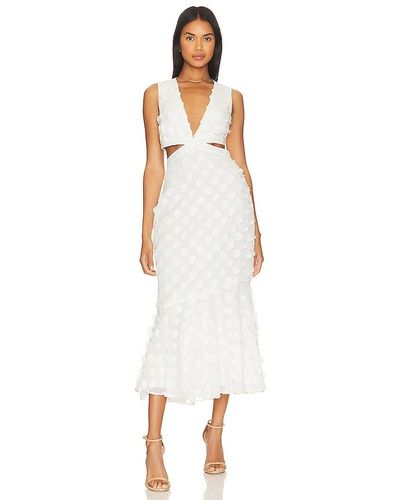 MILLY Orlla 3d Circle Dress - White