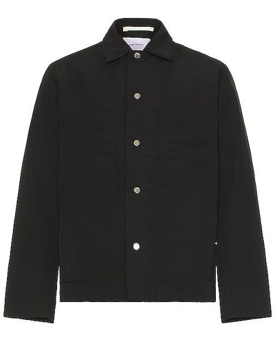 Norse Projects Pelle Waxed Nylon Insulated Jacket - Black