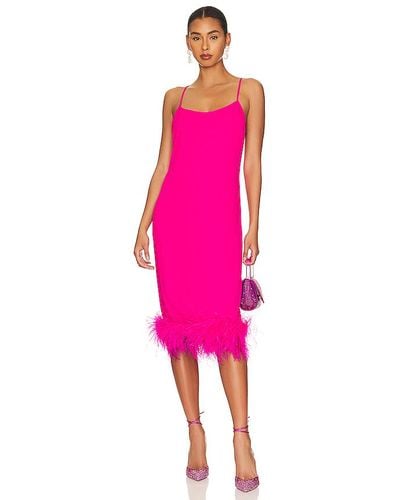 Amanda Uprichard Marianna Midi Dress - Pink