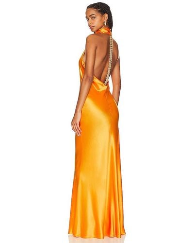 SAU LEE Calypso Gown - Orange