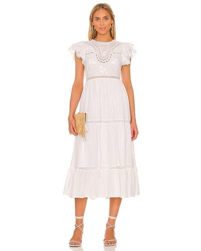 Tularosa Claudette Midi Dress - White