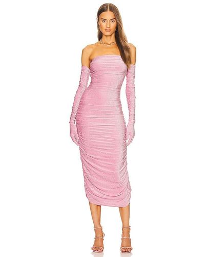 Kim Shui Glitter Tube Dress - Pink