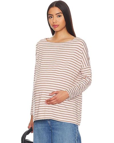 HATCH Maternity Long Sleeve Tee - Multicolour