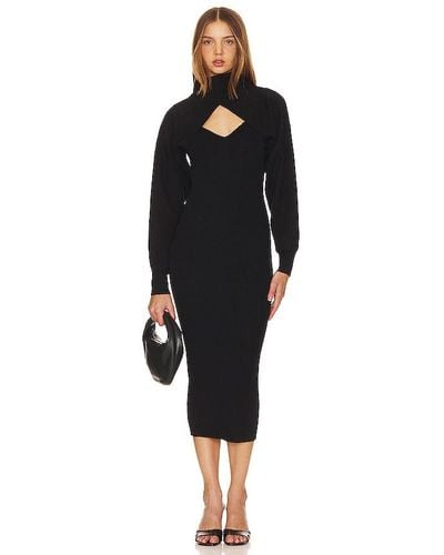 Astr Jodie Sweater Dress - Black